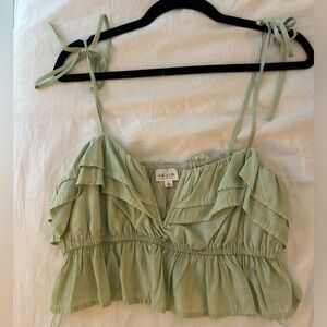 Lelis Collection, size large, light green top